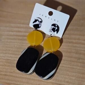 JEWELRY Colorful Retro Statement Earrings ~ Mix of Colors and Shapes ~ Casual